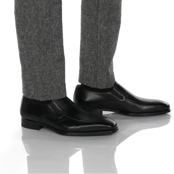 Magnanni Men's Fabricio Leather Slip-Ons - Picture 1 of 10